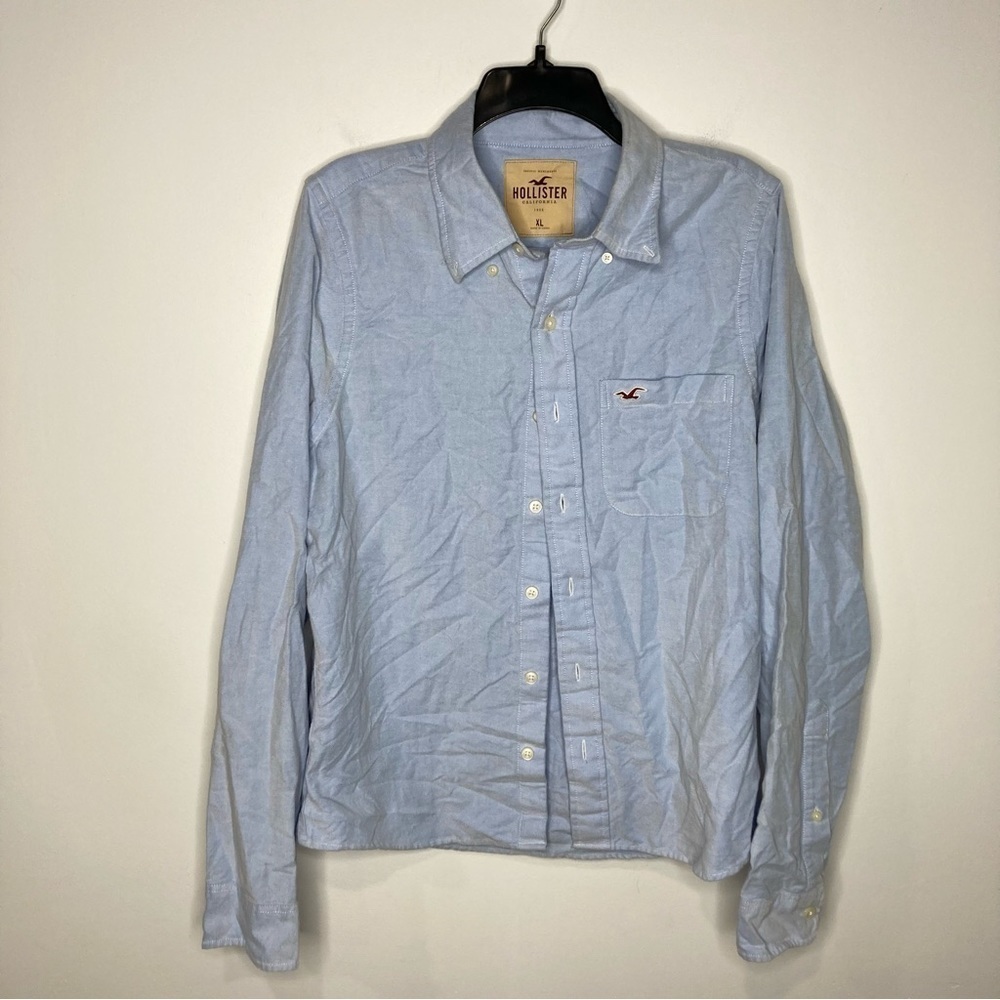 Hollister button down shirt light blue size‎ XL